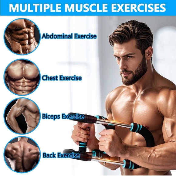 Adjustable Chest & Arm Trainer 66-110lb Portable Upper Body Equipment NEW - Picture 7 of 8